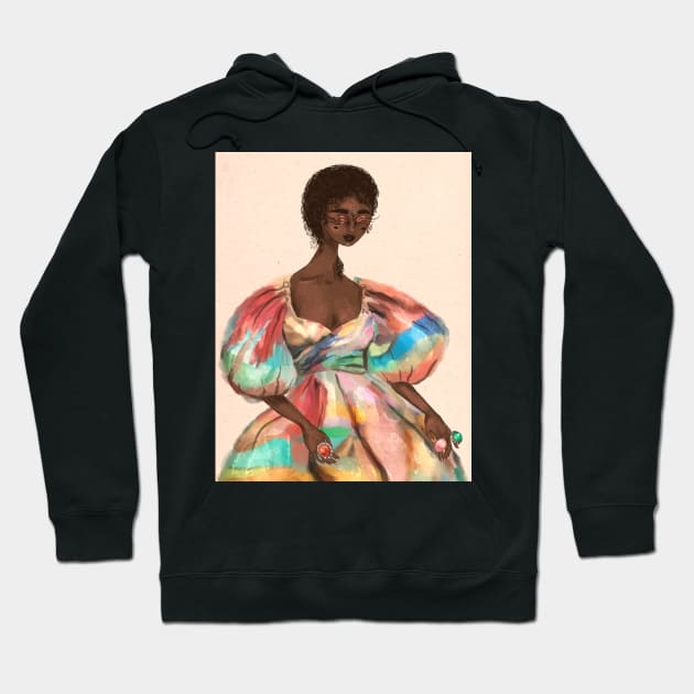 Fashion illustration Hoodie by valentyna mohylei